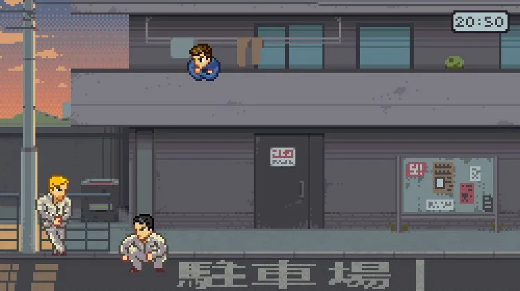 Ringo, protagonista de The friends of Ringo Ishikawa, olhando a rua da sacada do seu apartamento