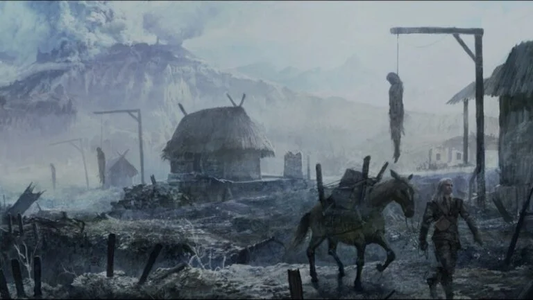 Uma das imagens finais de The Witcher