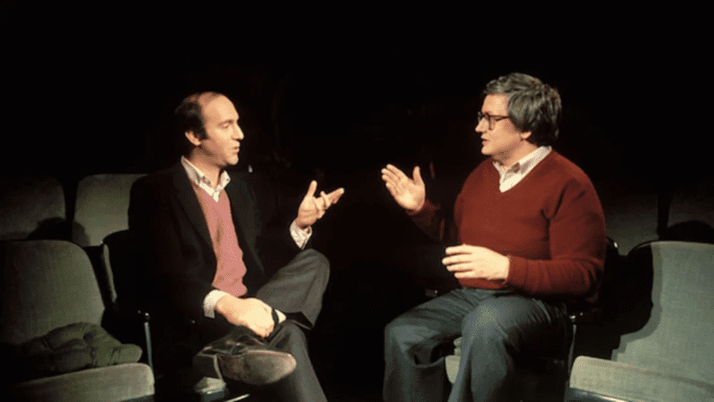 Roger Ebert e seu amigo Gene Siskel, duas figuras muito importantes para a crítica de cinema americana
