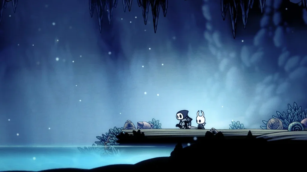 O final da quest de Quirrel às margens do Blue Lake em Hollow Knight