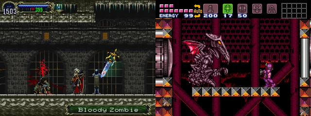 Castlevania: Symphony of the Night e Super Metroid, os jogos responsáveis por estabelecer o que hoje chamamos de metroidvania