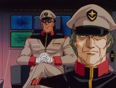 Bask Om, um dos antagonistas de Zeta Gundam