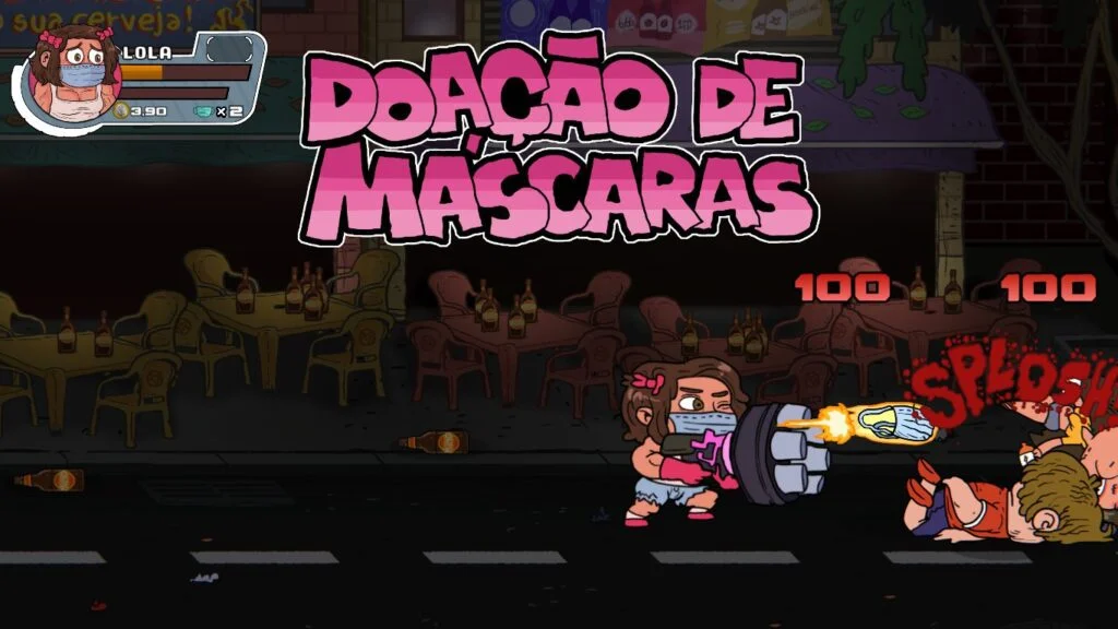 Tipografia, onomatopeias, etc. Existe muita influência das HQs no jogo
