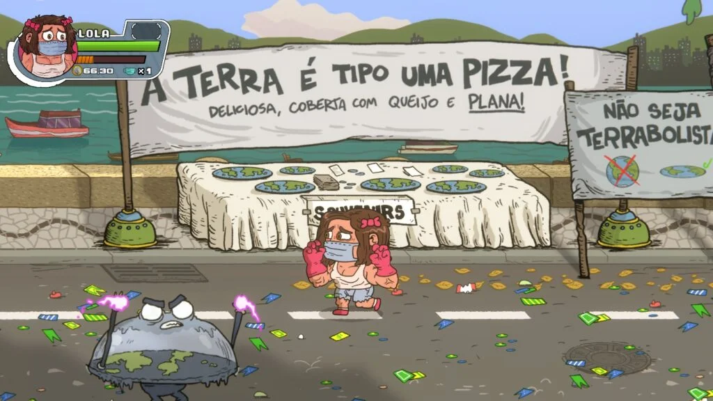 Terraplanistas também são alvos de piadas em Punhos de Repúdio