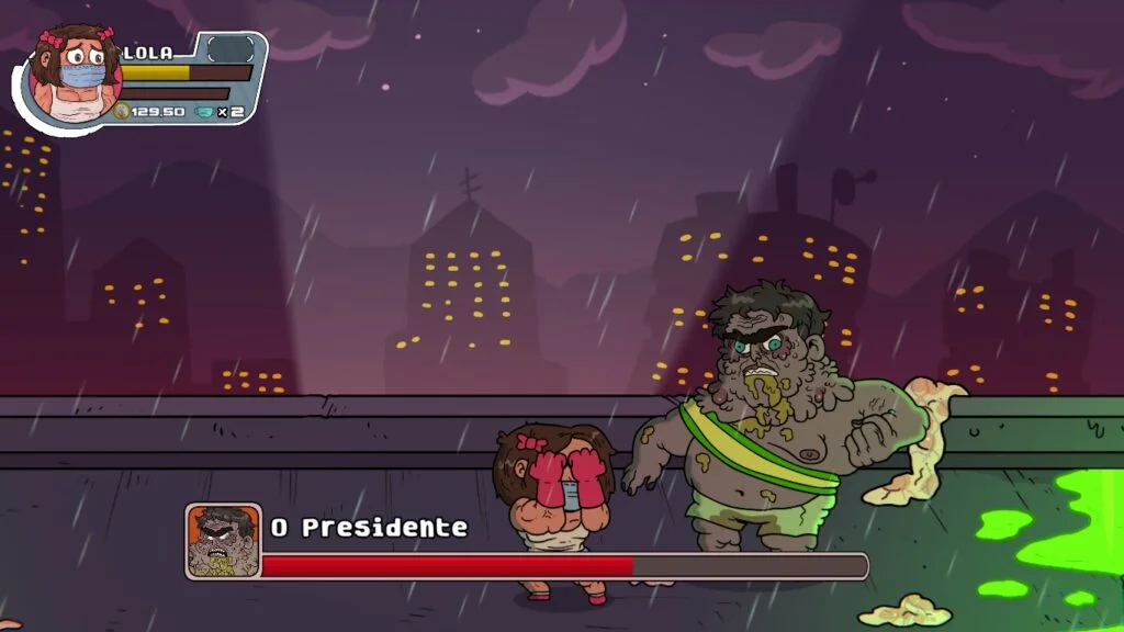 Bolsonaro como chefão em Punhos de Repúdio