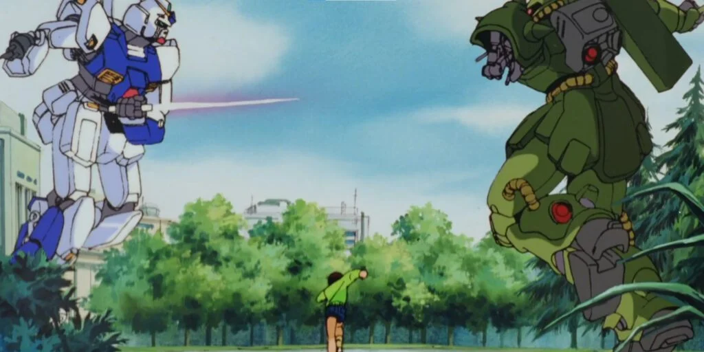 Um dos primeiros OVAs de Gundam: Mobile Suit Gundam 0080: War in the Pocket