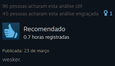 Cada vez fica mais comum encontrar piadinhas de internet na seção de análises da Steam