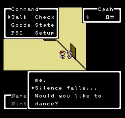 Cena da dança em Mother (EarthBound Begginings)