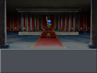 O sistema de batalha do RPG Maker 2k era a visão frontal ao estilo Dragon Quest, mas que podia ser usado de formas criativas como em Legion Saga II