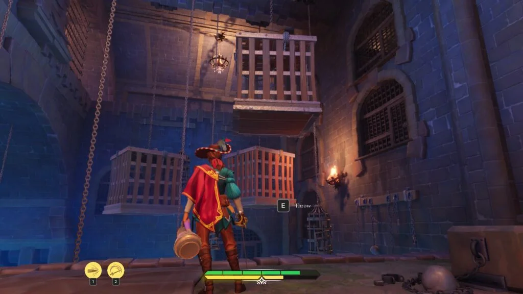 En Garde! tem alguns elementos de plataforma 3D bem simples