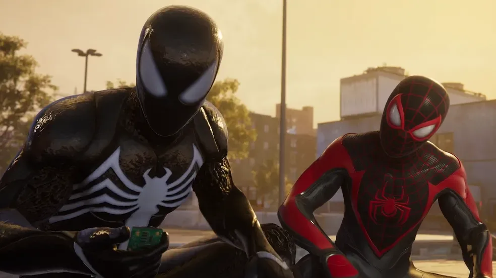 Cutscene de Marvel's Spider-Man 2, mais recente jogo do Homem-Aranha