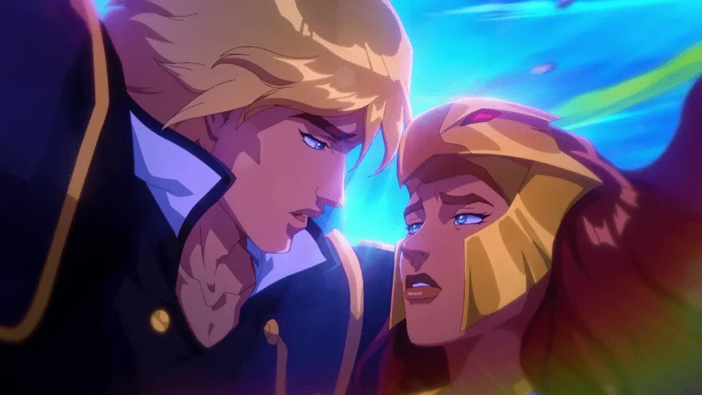 He-Man e Teela finalmente se beijando em Revolução
