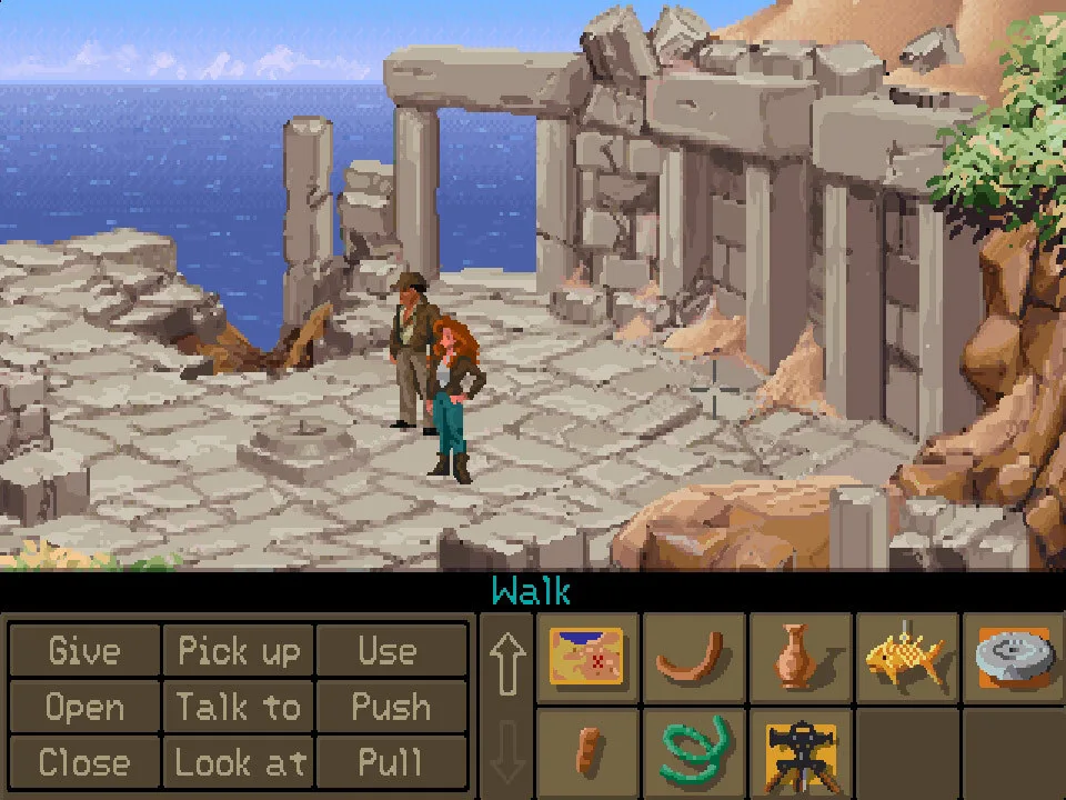Indiana Jones and the Fate of Atlantis, jogo de aventura point-and-click da LucasArts