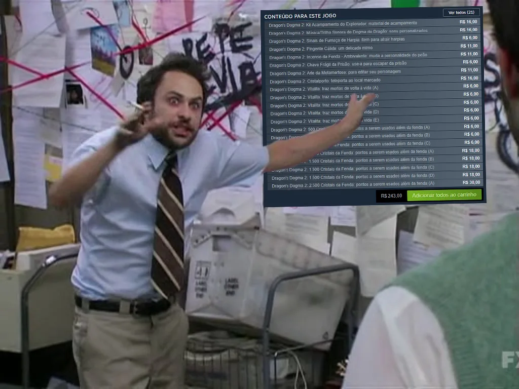 Dragon's Dogma 2 lançou recentemente e na Steam o jogo tem dezenas de microtransações que deixaram usuários furiosos. E com razão!