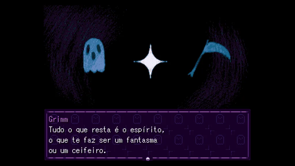 Grimm explicando o funcionamento do mundo de Hollow