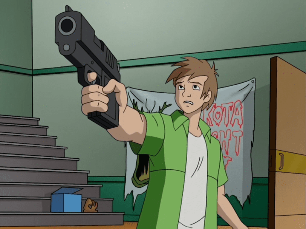 Jimmy, um icônico episódio da animação Super Choque que fala sobre armas e tiroteios em escolas