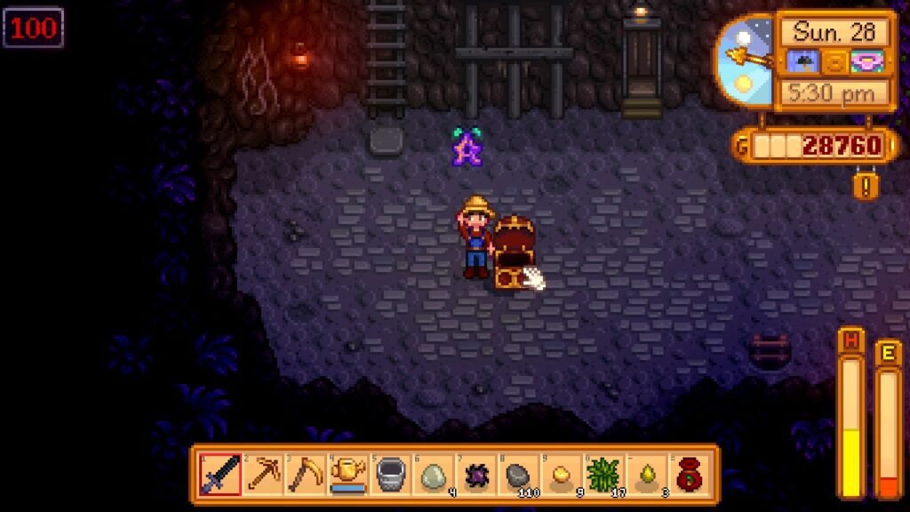 Centésimo andar da mina principal de Stardew Valley