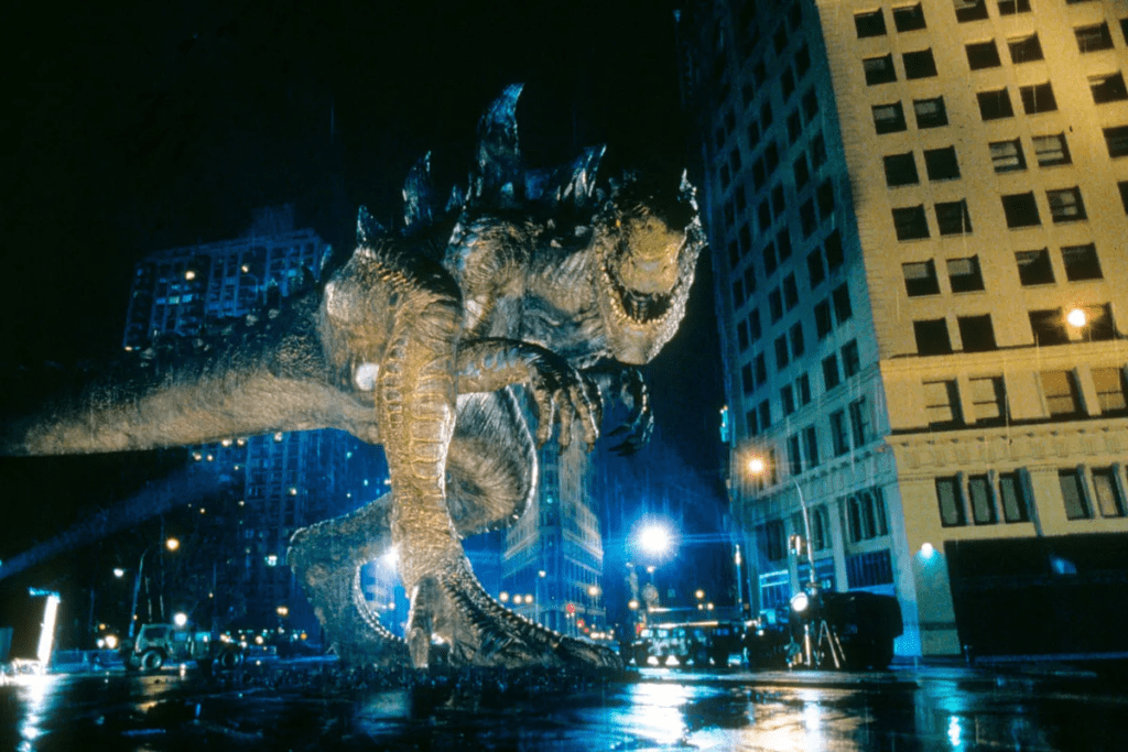 O infame filme americano do Godzilla de 1998