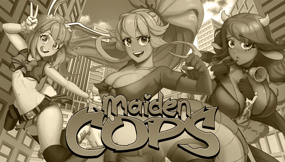 Imagem com as três protagonista do beat'em up Maiden Cops, porém em tom sépia. O texto brinca com a ideia que a crítica de Maiden Cops ficará datada por causa dos patches que o jogo vem recebendo