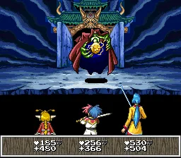 Imagem mostrando uma das lutas de Tengai Makyou Zero, um dos melhores JRPGs do Super Nintendo que levou anos para traduzirem