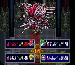 Último chefão de Lufia & the Fortress of Doom, JRPG do Super Nintendo que tem uma grande inspiração nos Dragon Quest clássicos