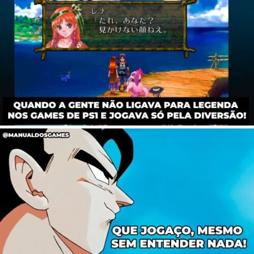 Um meme merda sobre legendas em jogos