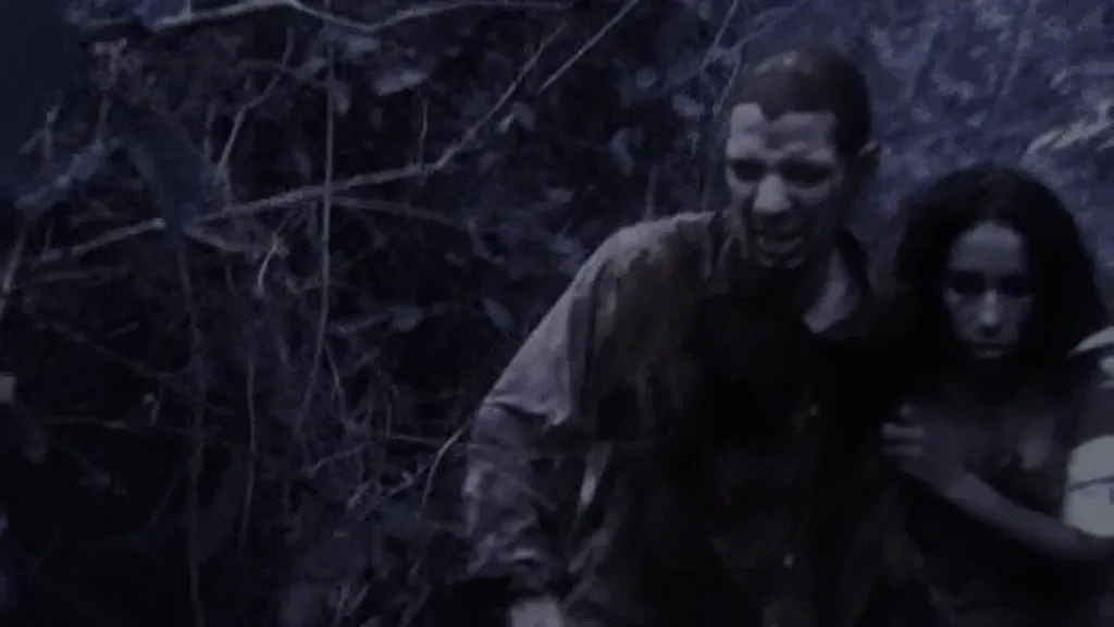 Foto mostrando os personagens principais de Mangue Negro, filme de zumbi independente dirigido pelo cineasta brasileiro Rodrigo Aragão