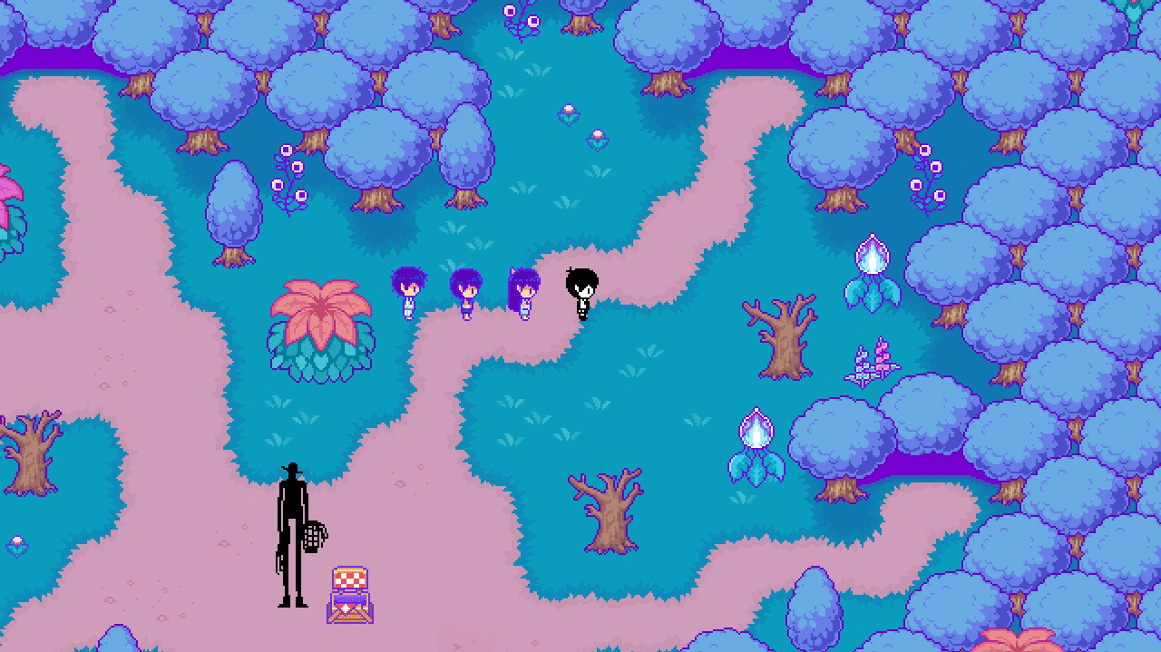 omori_map Mapa da Floresta Perdida do jogo indie Omori