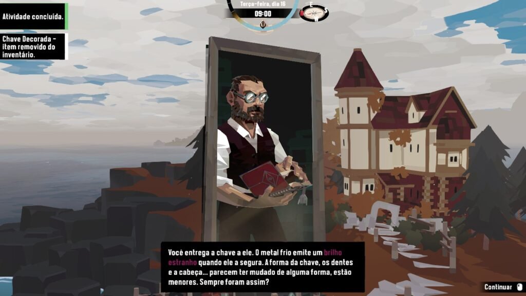 O Colecionador, um dos personagens misteriosos de Dredge