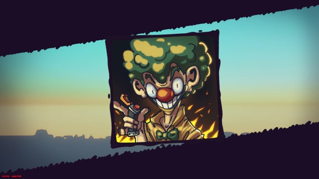 Palhaço, um dos personagens selecionáveis de Maniac