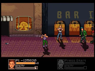 Cody, protagonista de Final Fight, aparecendo num dos cenários de Head Hunters