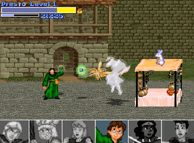 Presto lançando uma magia no fangame de Caverna do Dragão do ZVitor