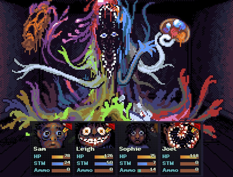 Face Taker, um dos chefões opcionais de Look Outside, que se passa pelo pintor Frederic