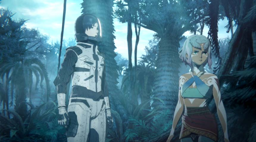 Haruo e Miana em Godzilla: Cidade no Limiar da Batalha