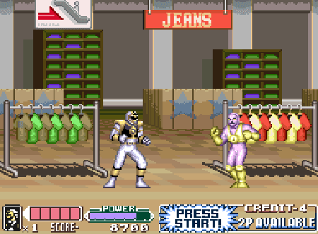 Mighty Morphin Power Rangers: The Movie, versão para o Super Nintendo