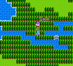 Imagem do mapa-múndi de Dragon Quest II