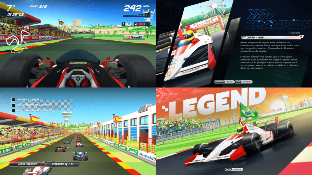 Imagens da DLC de Senna Forever