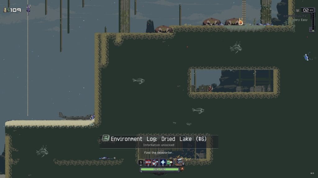 Um dos logs obtidos numa das variações do mapa de Dried Lake