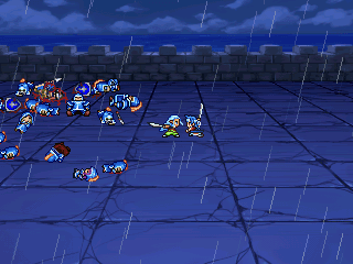 Duelo de Ariela contra Haku no início do jogo