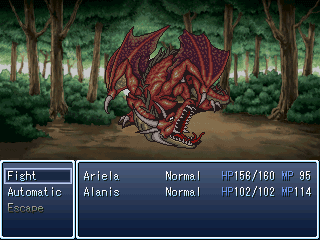 Red Dragon, um dos chefões que você encontra no jogo