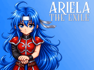 Imagem de título do jogo de RPG Maker, Ariela: The Exile