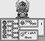 Luta contra Apollo no final de Final Fantasy Legend II