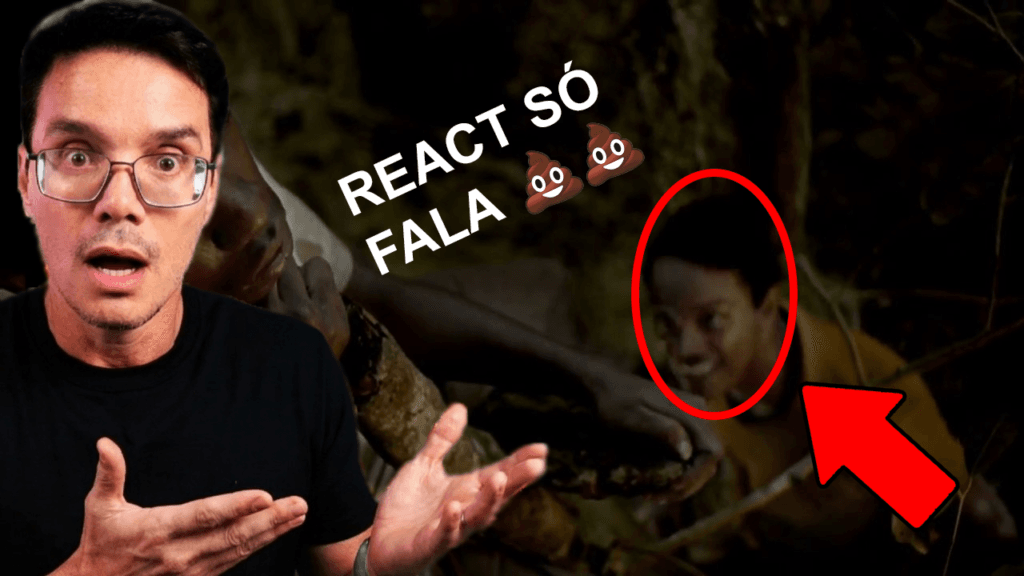 Imagem satirizando as thumbs do canal de react do Peter do Ei Nerd