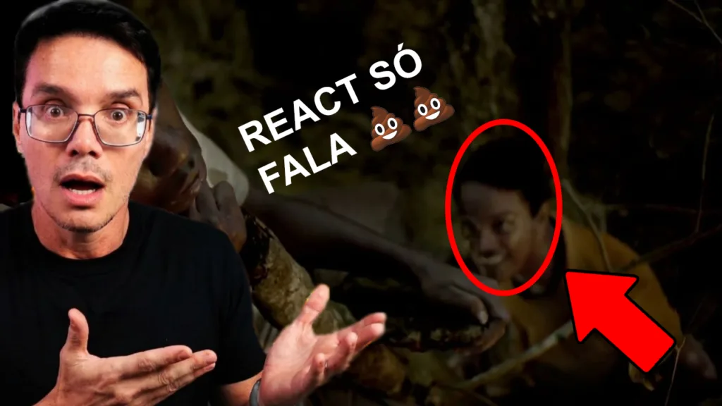Imagem satirizando as thumbs do canal de react do Peter do Ei Nerd