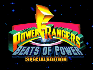Tela de introdução de Power Rangers: Beats of Power, fangame de Power Rangers feito no OpenBOR pelo Merso X
