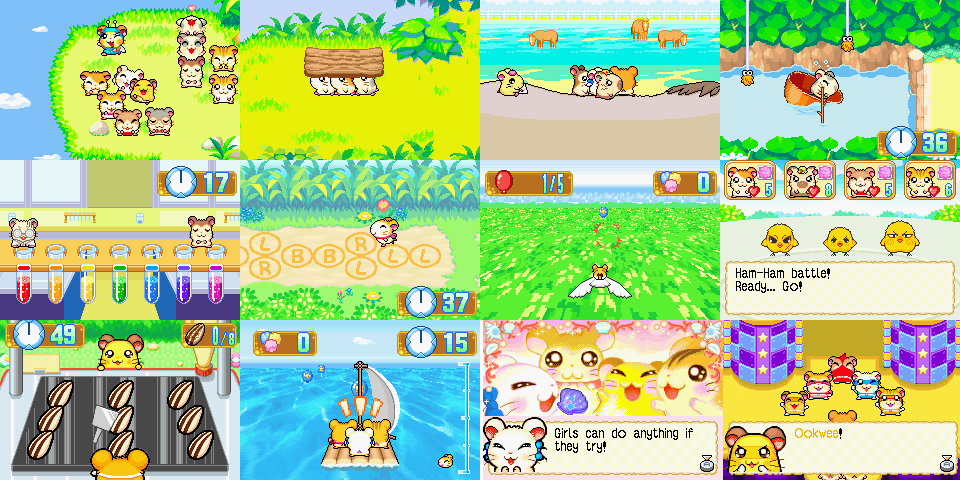 Imagens do jogo Hamtaro: Rainbow Rescue