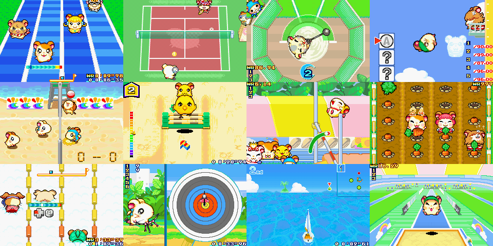 Imagens da jogabilidade de Hamtaro: Ham-Ham Games
