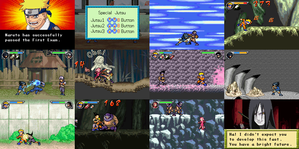 Imagens da jogabilidade de Naruto: Ninja Council 2
